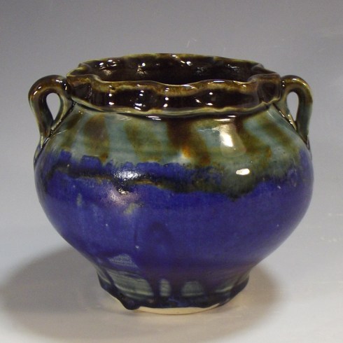 Two Handled Jar, Mid-Range Porcelain, 6” X 5”, 2015 